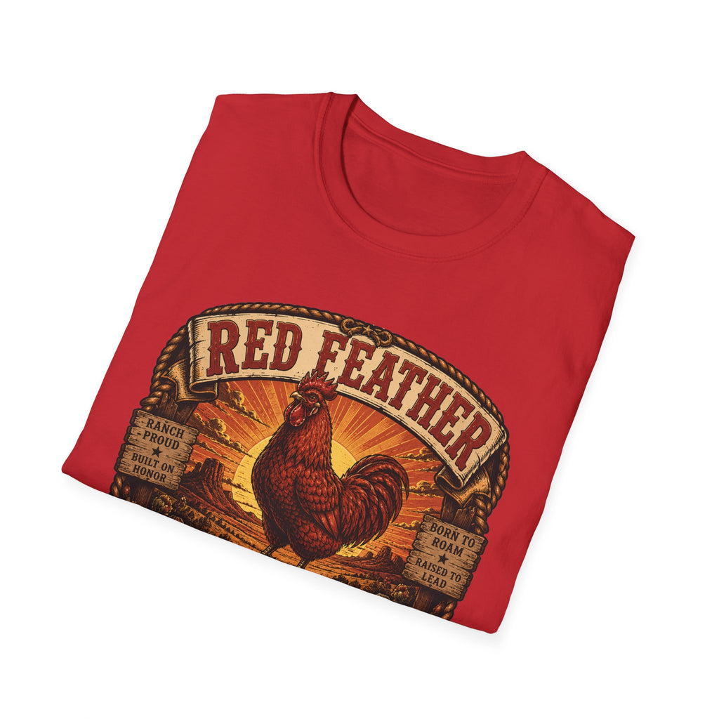 Red Feather Ranch Emblem T-Shirt — Rhode Island Red Heritage Tee