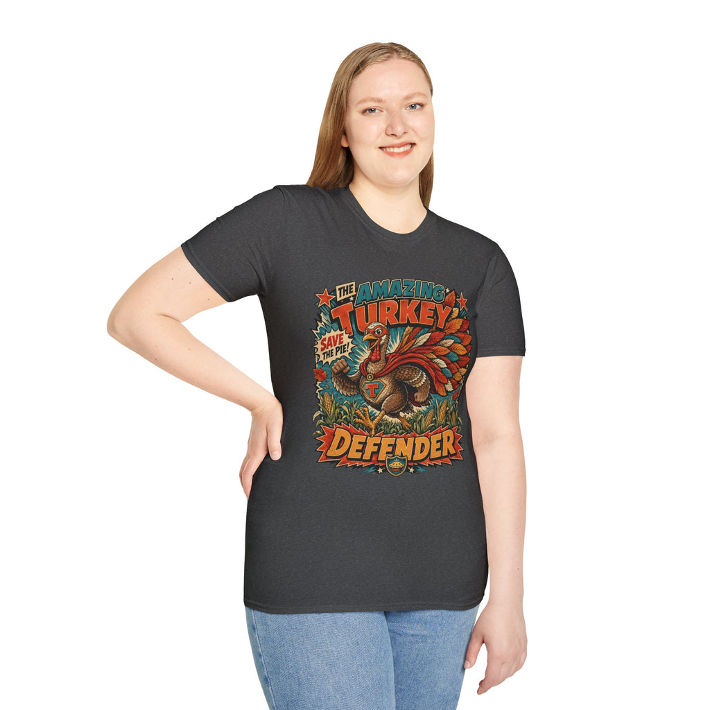 The Amazing Turkey Defender Tee — Save the Pie!