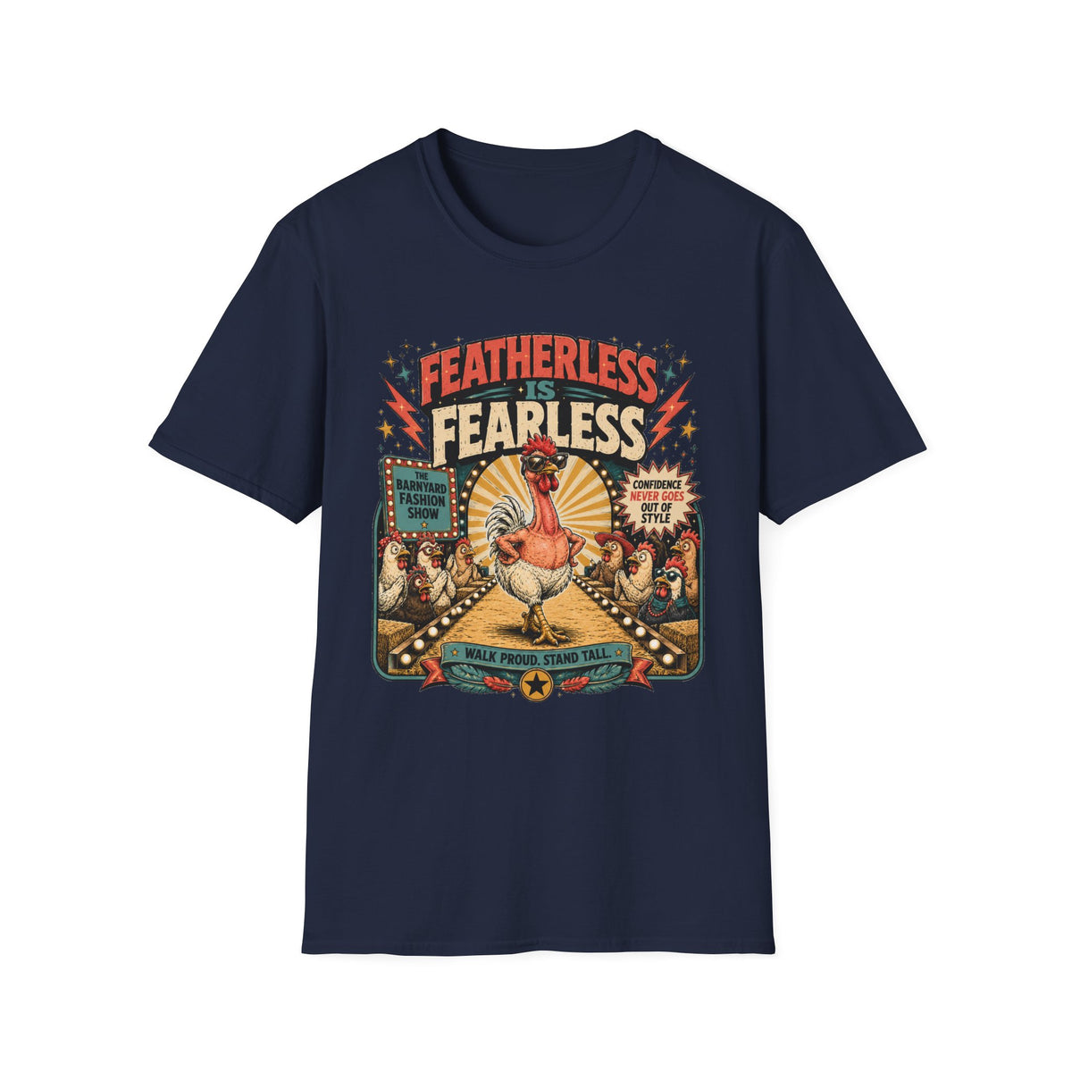 Featherless is Fearless Fashion Show Naked Neck T-shirt, photo 6