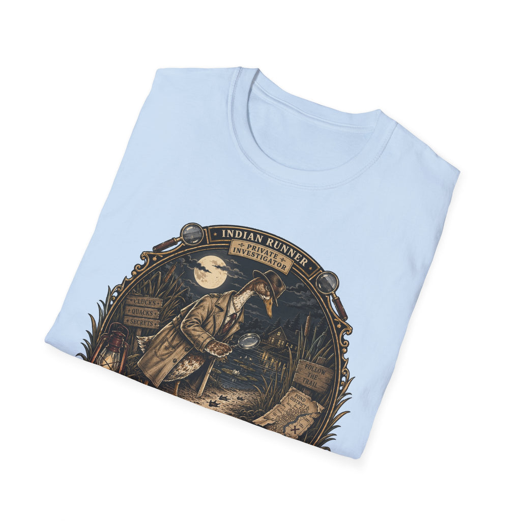 The Case of the Missing Breadcrumbs T-Shirt — Indian Runner Duck Mystery Tee