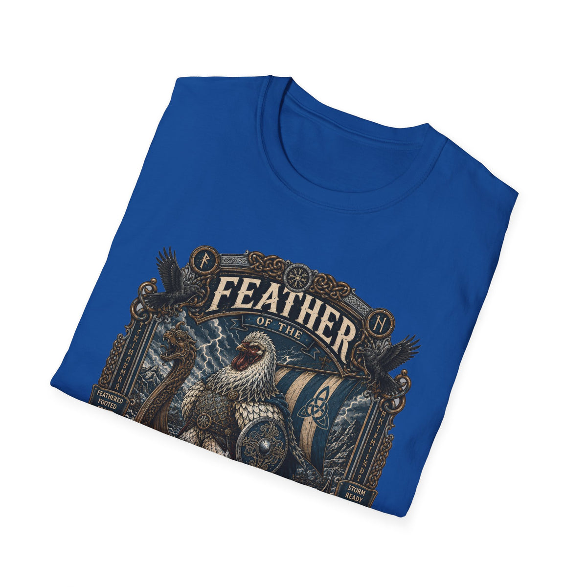 Feather of the North Brahma T-Shirt — Nordic Warrior Rooster Tee