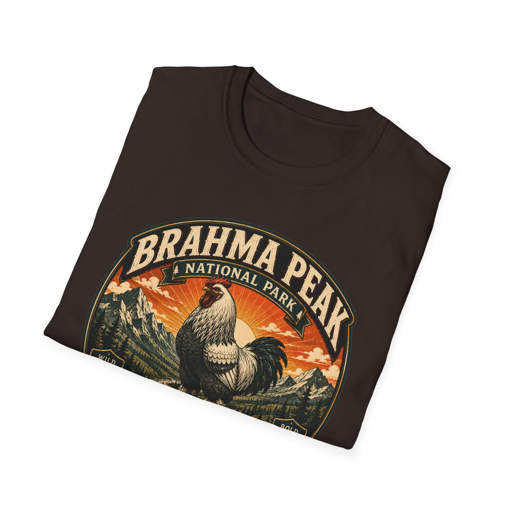 Brahma Peak National Park Brahma T-Shirt — Majestic Mountain Rooster Tee