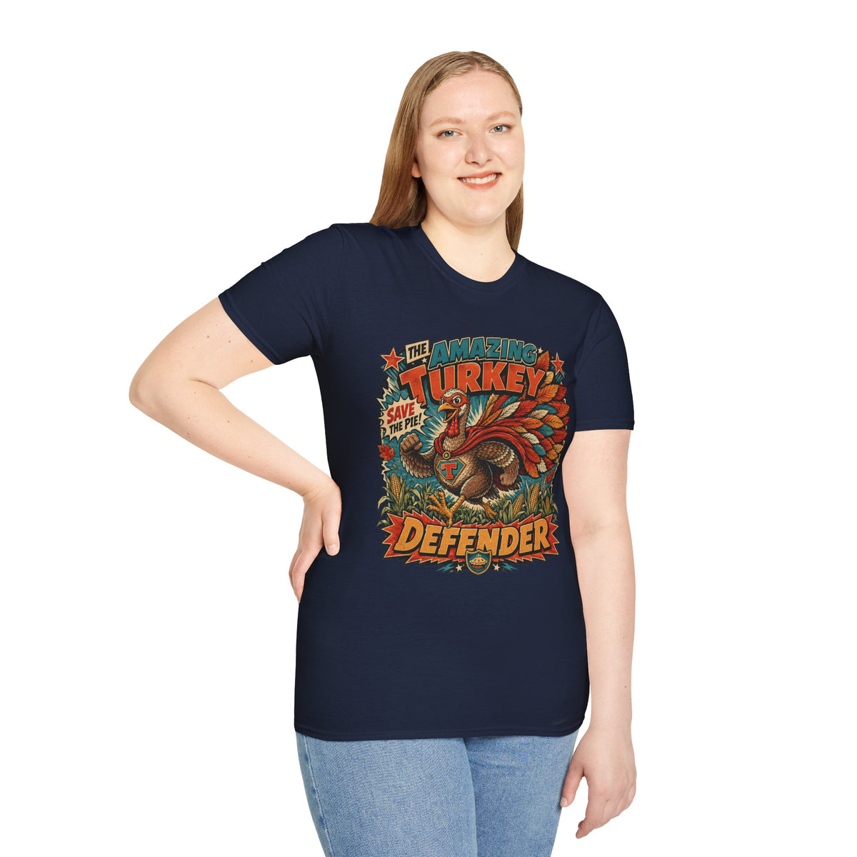 The Amazing Turkey Defender Tee — Save the Pie!