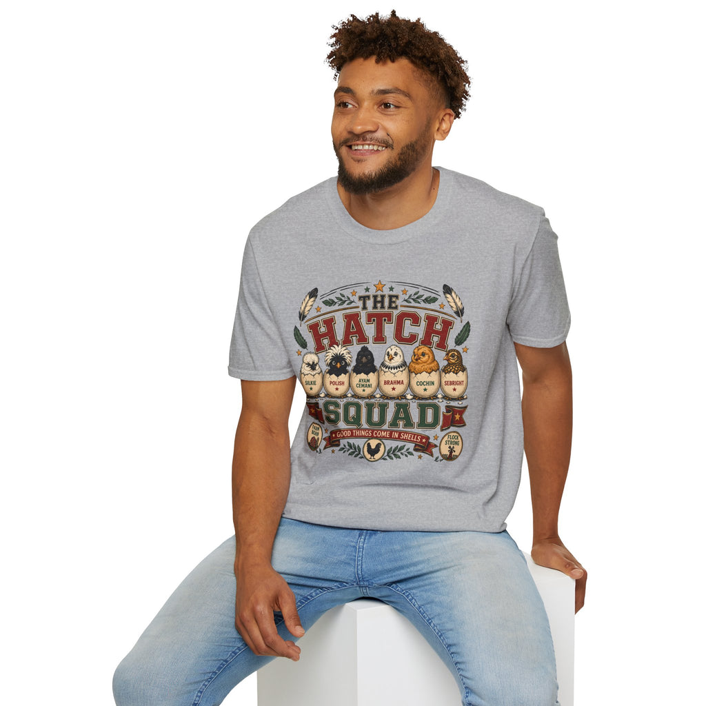 The Hatch Squad Farm Team T-Shirt — Good Things Come In Shells Tee
