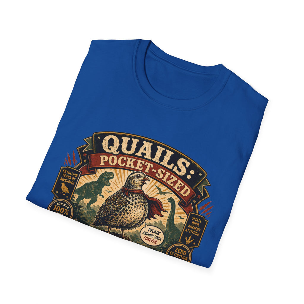 Quailasaurus T-Shirt — The Legendary Mini Dino Quail Graphic Tee