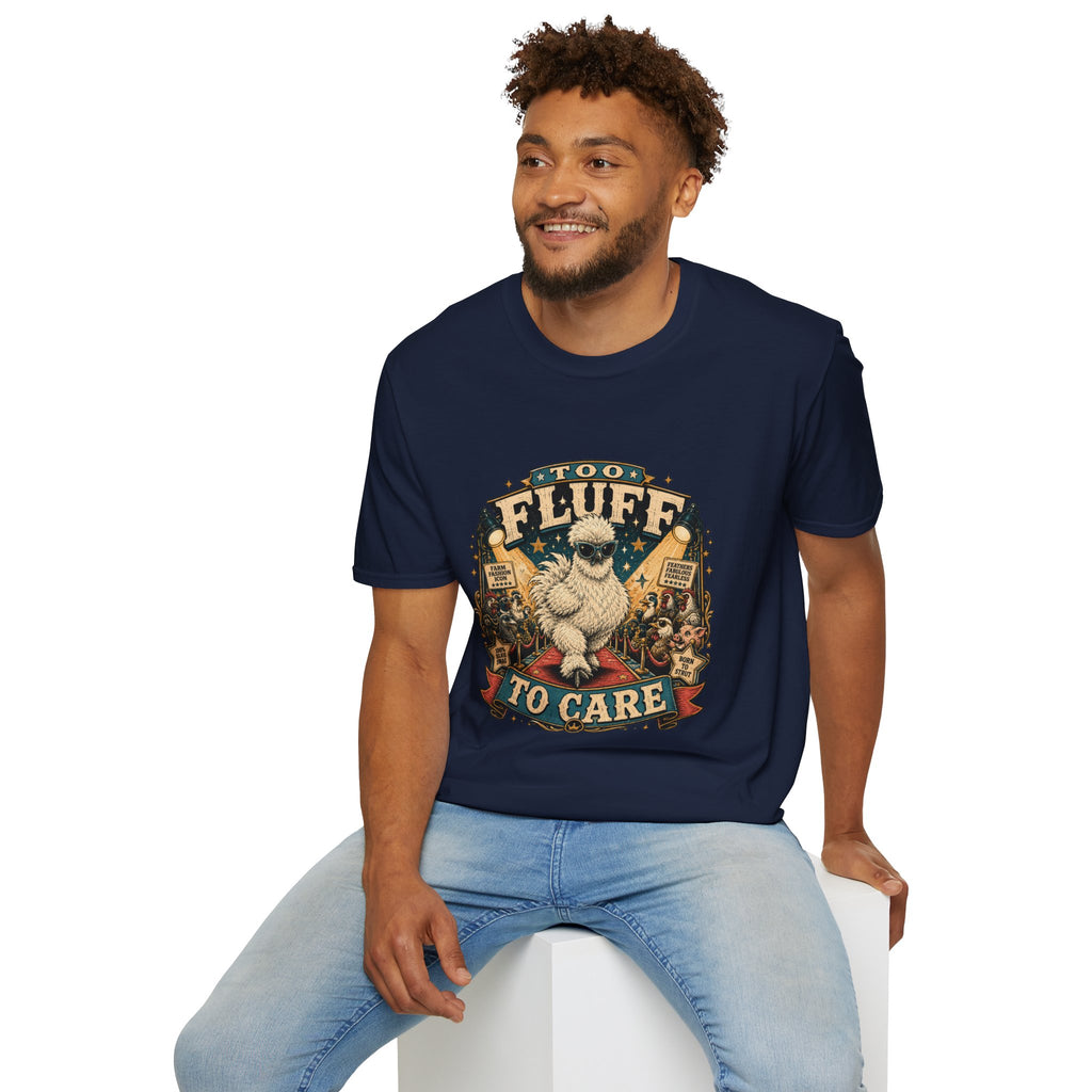 Too Fluff Silkie Chicken T-Shirt — Farm Fashion Icon Showbiz Tee