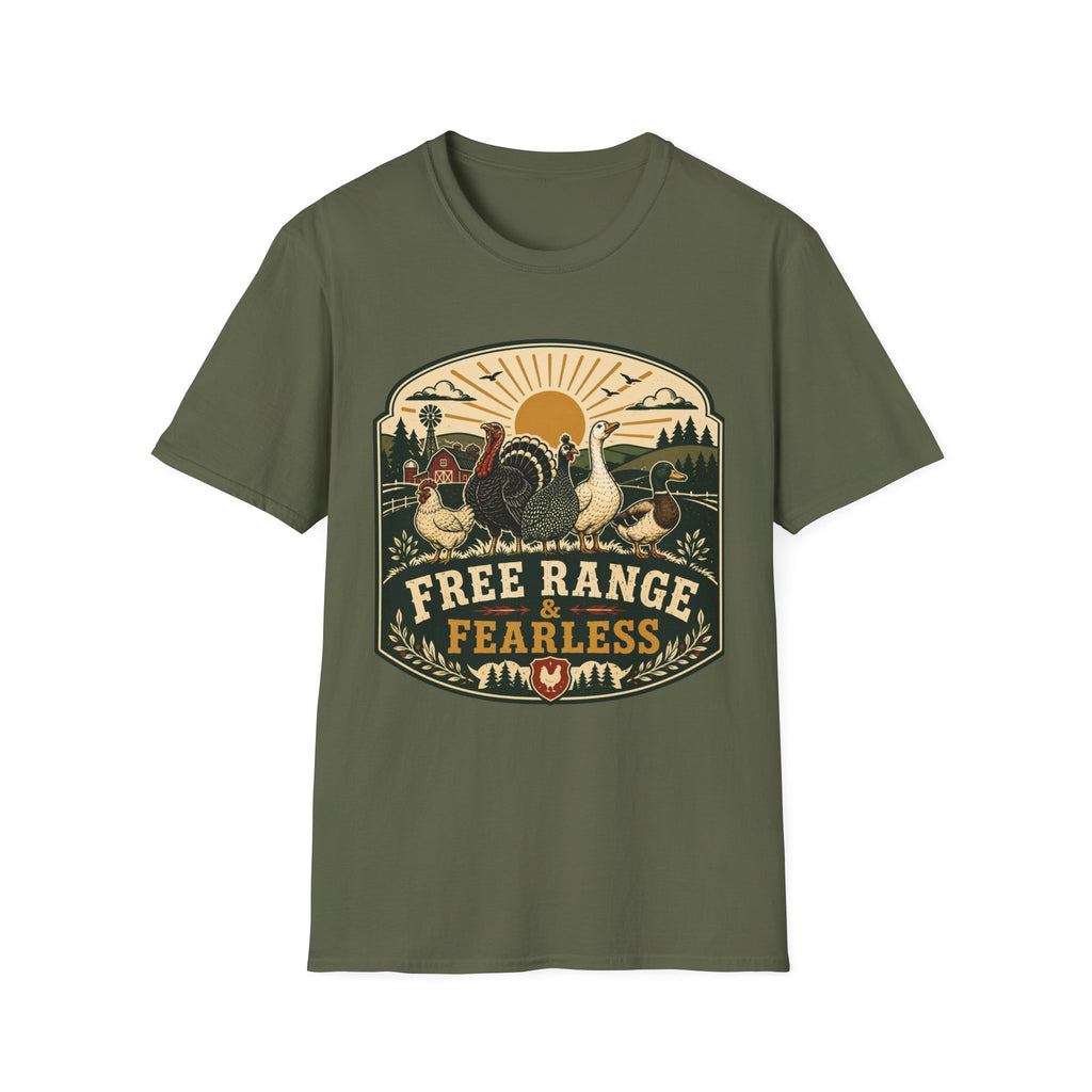 Free Range Fearless Turkey T-shirt, photo 4
