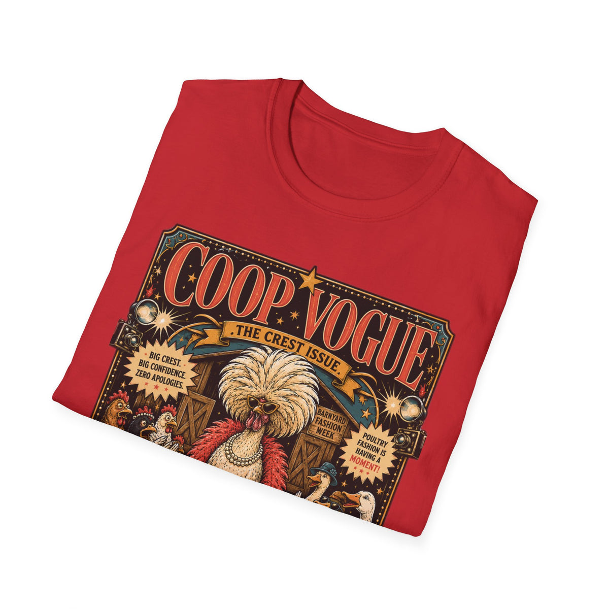 Coop Vogue Barnyard Fashion Week Polish Chicken T-Shirt