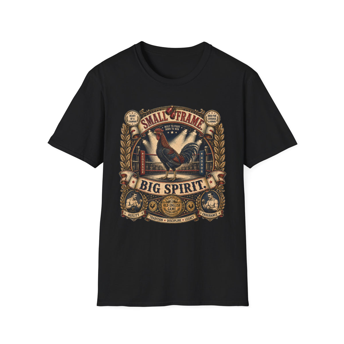 Champion of the Ring Old English Game T-Shirt — Fighting Breed Heritage Tee