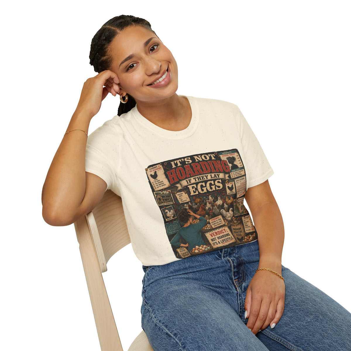 It's Not Hoarding If They Lay Eggs T-Shirt — Chicken Conspiracy Board Tee