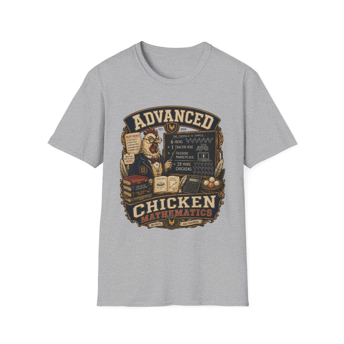 Advanced Chicken Mathematics T-shirt, photo 3