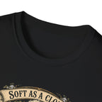 Soft as a Cloud Silkie T-Shirt — Floral Wreath Hen Tee
