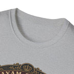 Ayam Cemani Heritage Badge T-Shirt — Rare All-Black Rooster Graphic Tee