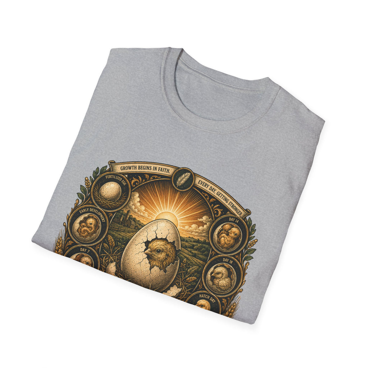 Trust the Process Hatching Emblem T-Shirt — Good Things Take Time Tee