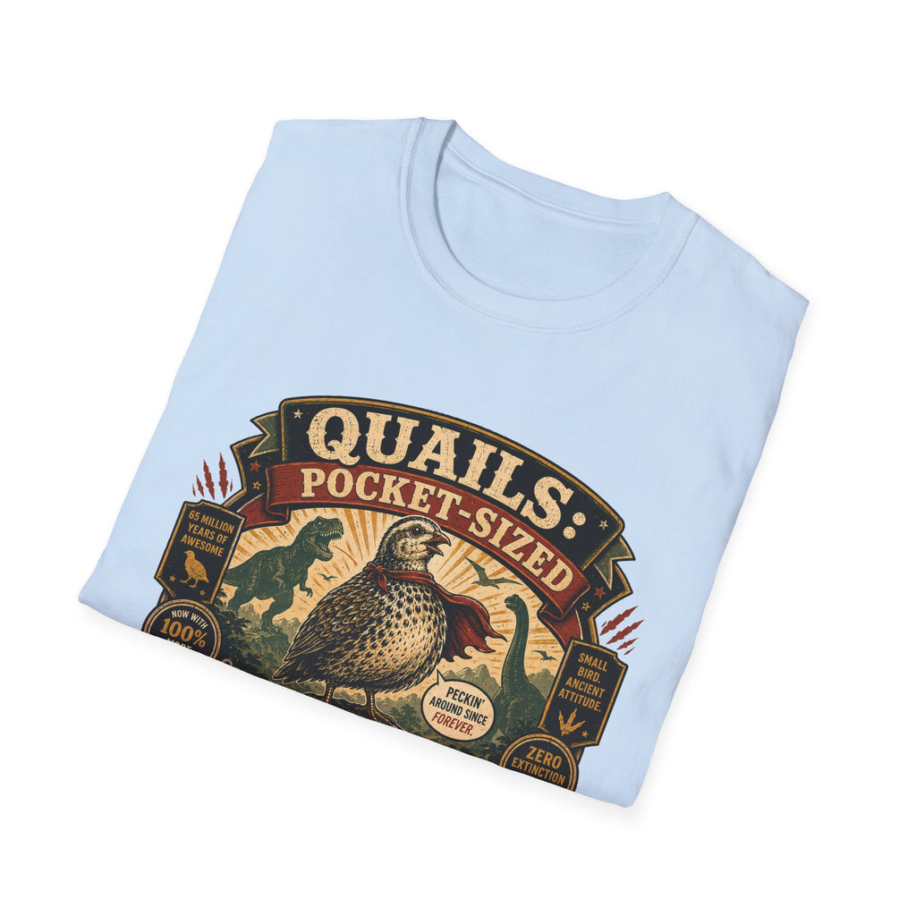 Quailasaurus T-Shirt — The Legendary Mini Dino Quail Graphic Tee