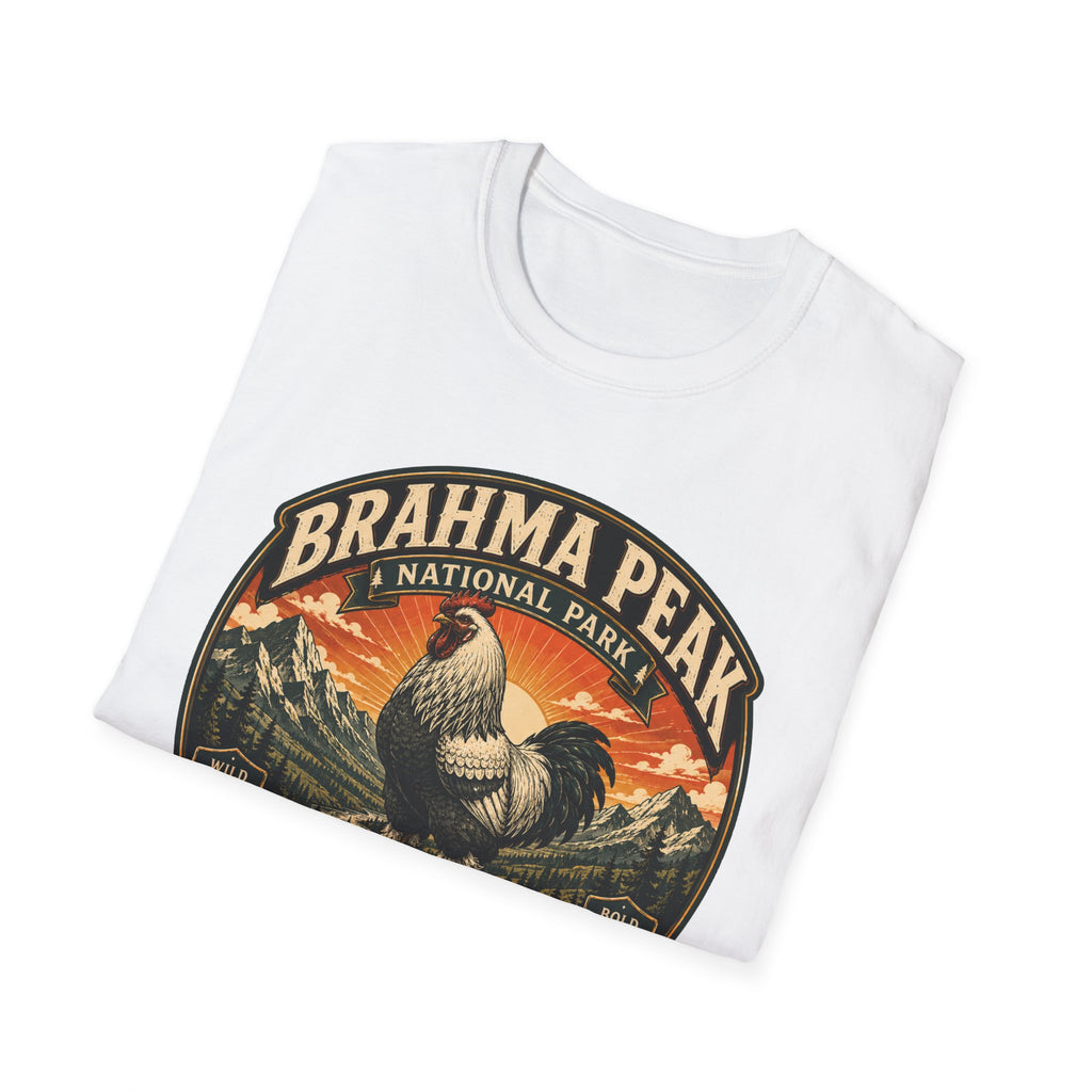 Brahma Peak National Park Brahma T-Shirt — Majestic Mountain Rooster Tee