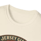 Jersey Giant Heritage Badge T-Shirt — America's Largest Breed Rooster Tee