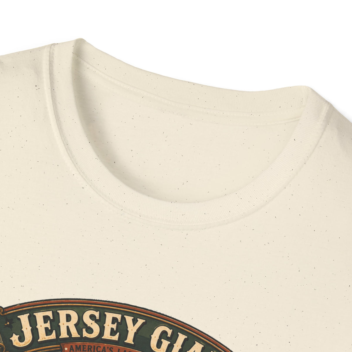 Jersey Giant Heritage Badge T-Shirt — America's Largest Breed Rooster Tee