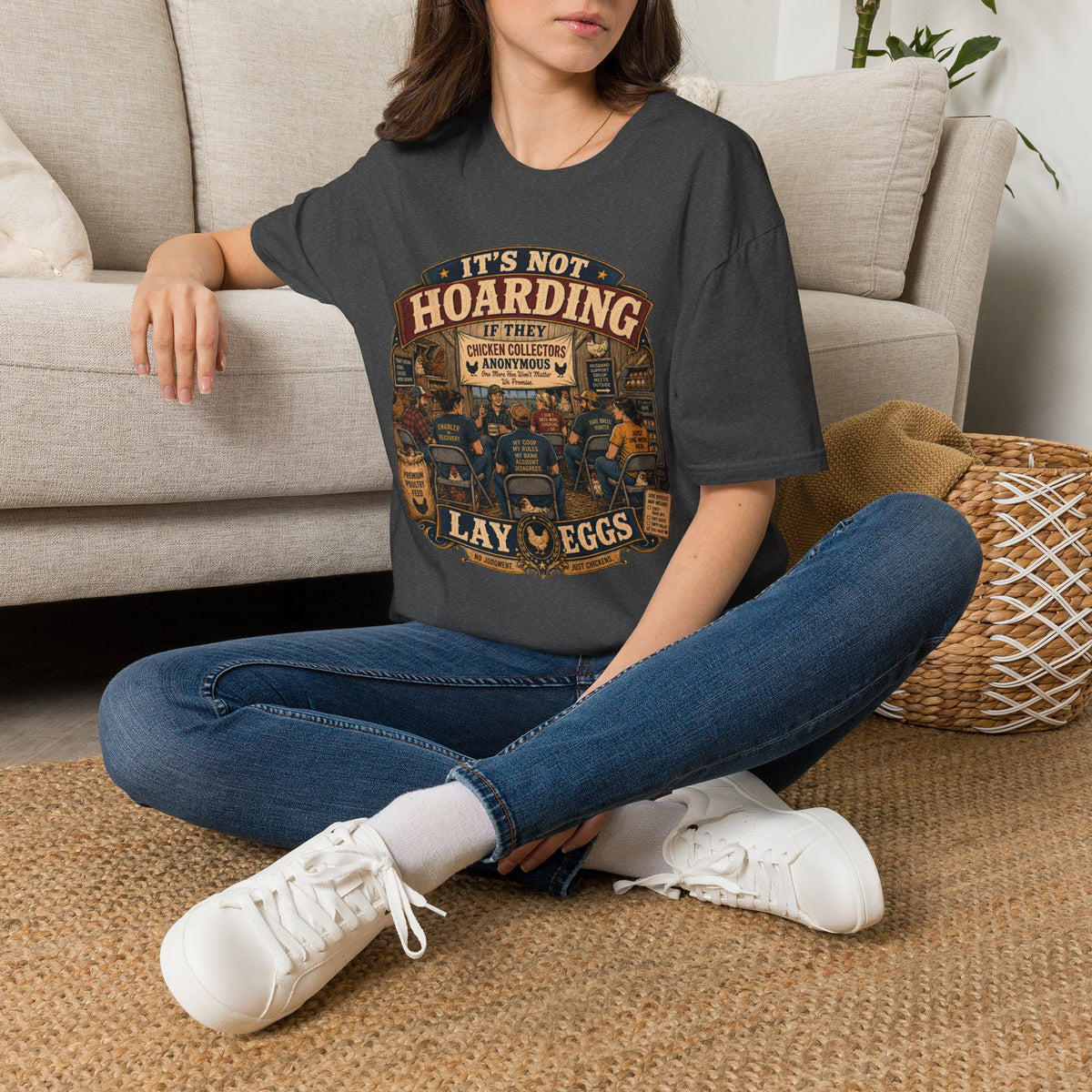 Chicken Collectors Anonymous T-Shirt — It's Not Hoarding If They Lay Eggs Tee