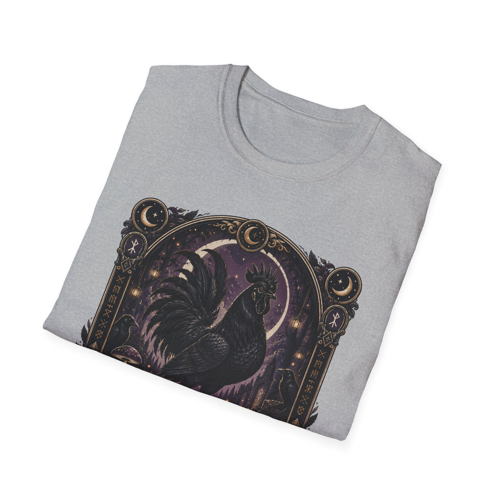 Shadow and Legend Ayam Cemani T-Shirt — Gothic Emblem Rooster Tee