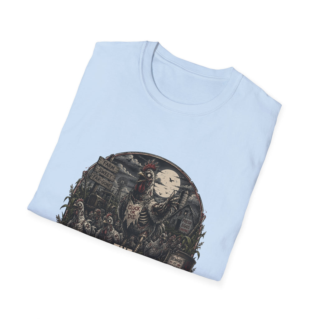The Walking Cluck T-Shirt — Poultry Apocalypse Zombie Chicken Tee
