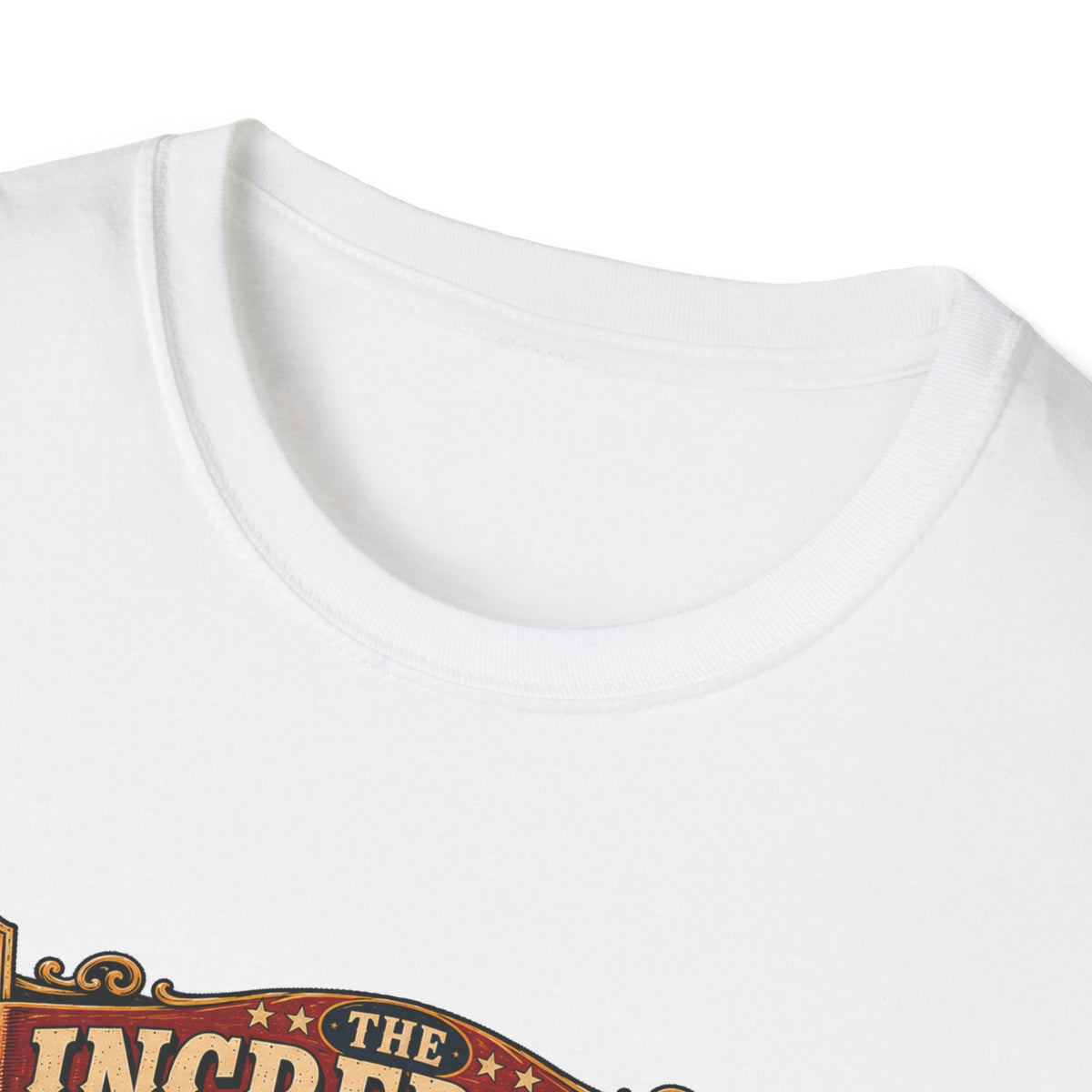 Incredible Feathered Strongman Brahma T-Shirt — Circus Poster Rooster Tee
