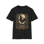 The Black Crown Ayam Cemani T-Shirt — Art Deco Rooster Graphic Tee