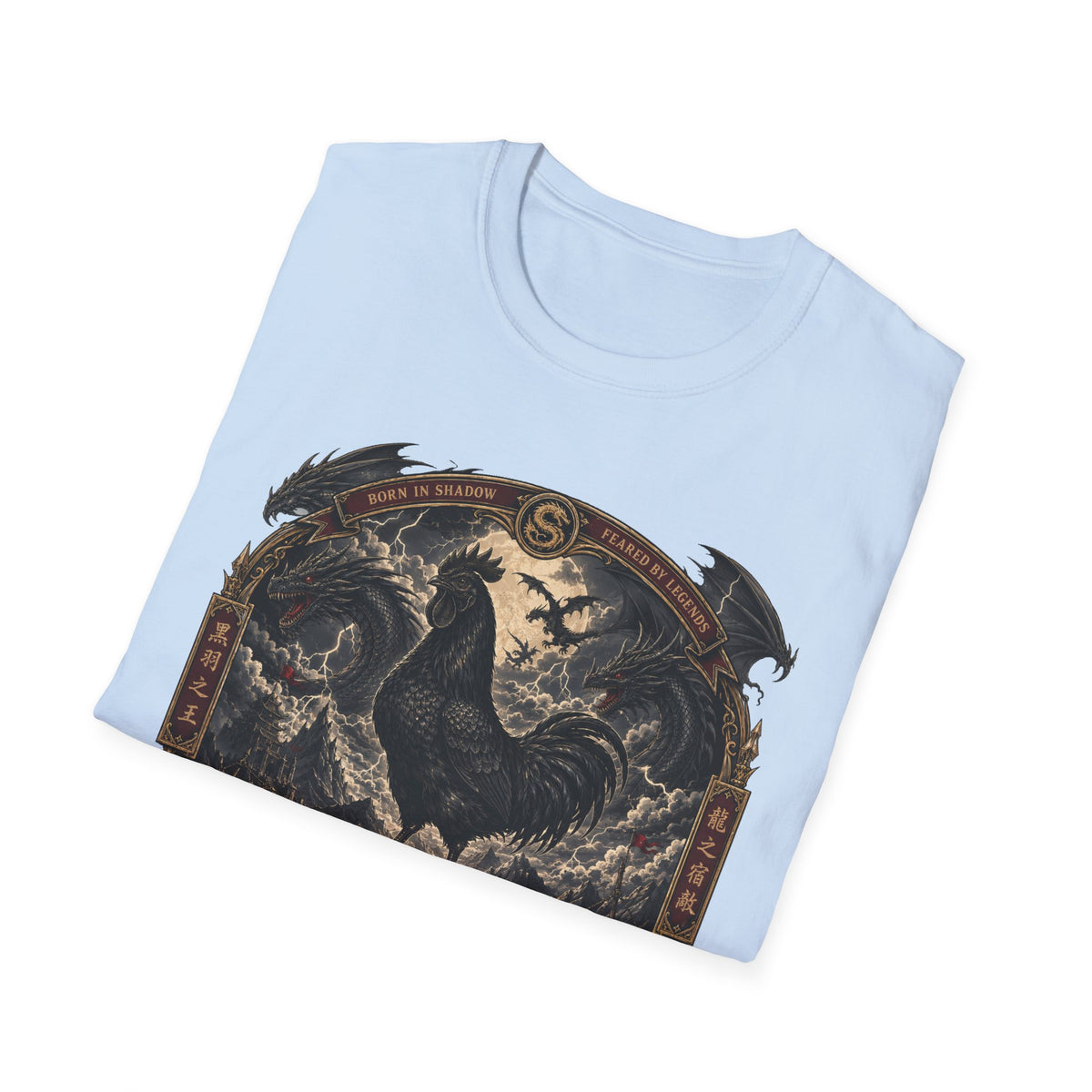 The Last Dragon Rooster Ayam Cemani T-Shirt — Legendary Warrior Tee
