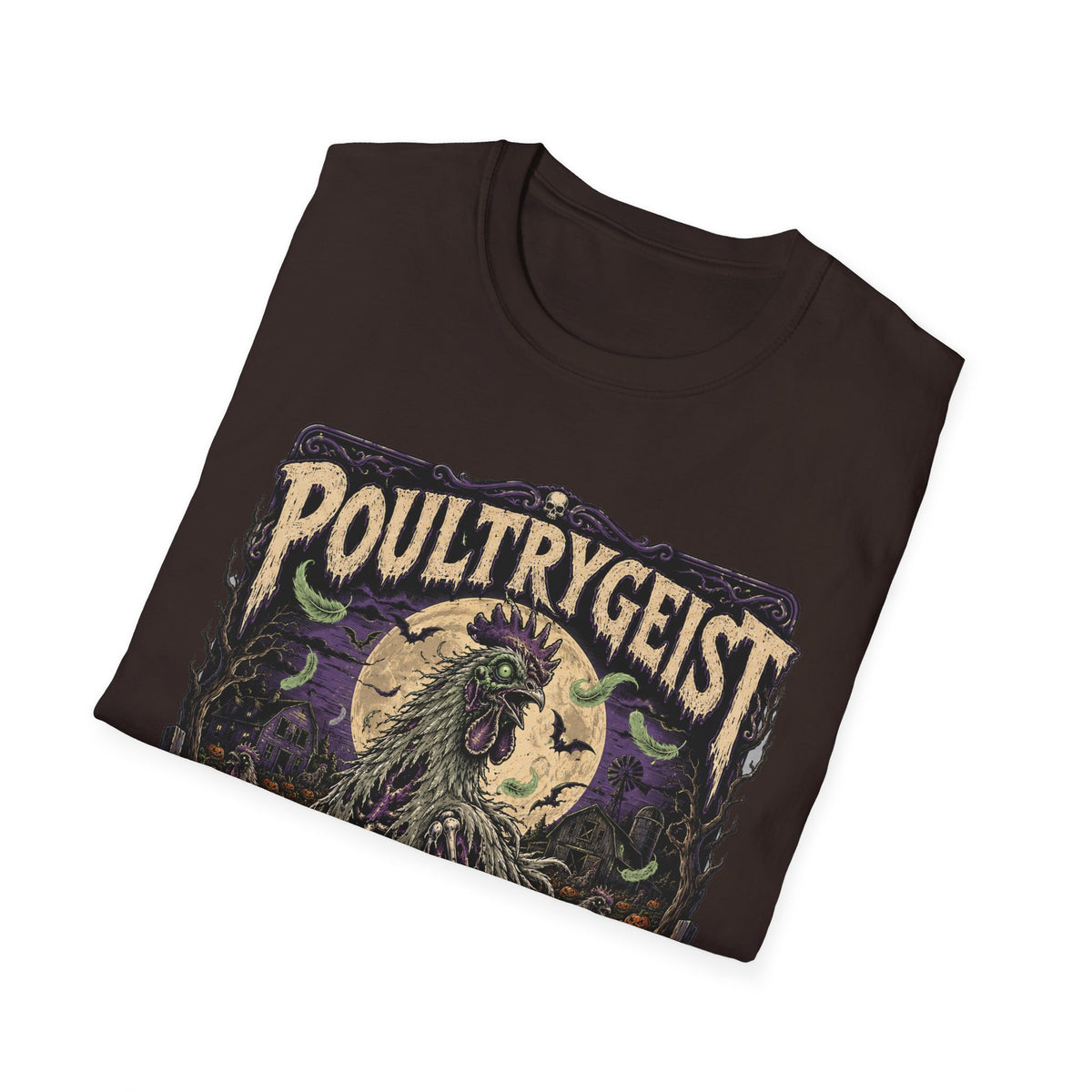 Poultrygeist T-Shirt — Haunted Harvest Night Zombie Chicken Tee