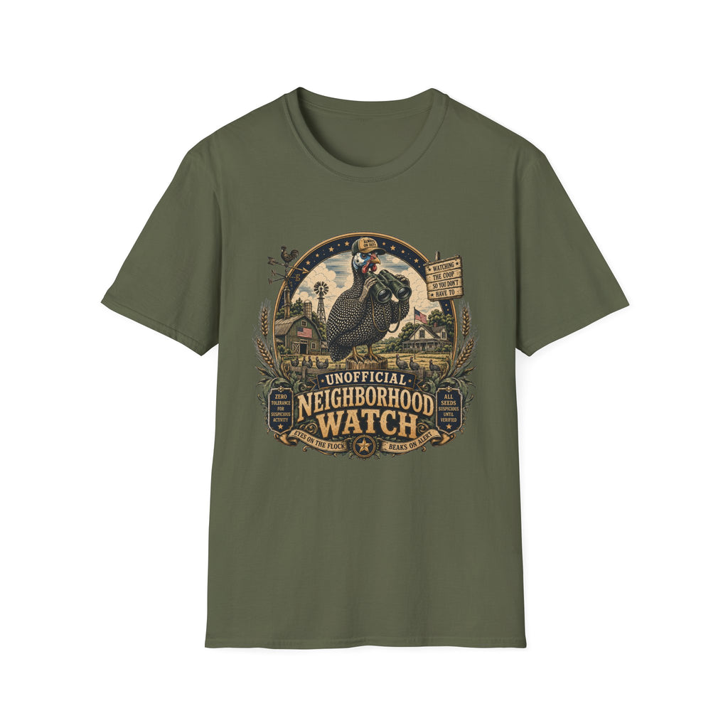 Guinea Fowl Neighborhood Watch T-shirt, photo 6