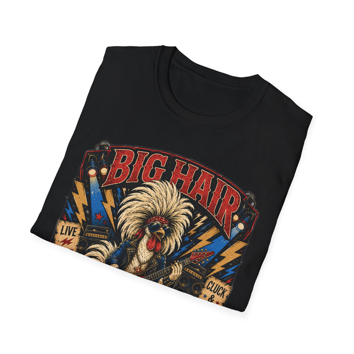 Big Hair Rock Star Concert Polish Chicken T-Shirt