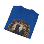 Ayam Cemani Heritage Badge T-Shirt — Rare All-Black Rooster Graphic Tee