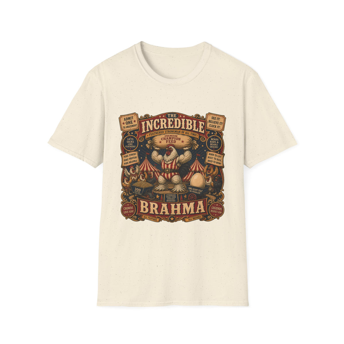 Incredible Feathered Strongman Brahma T-shirt, photo 5