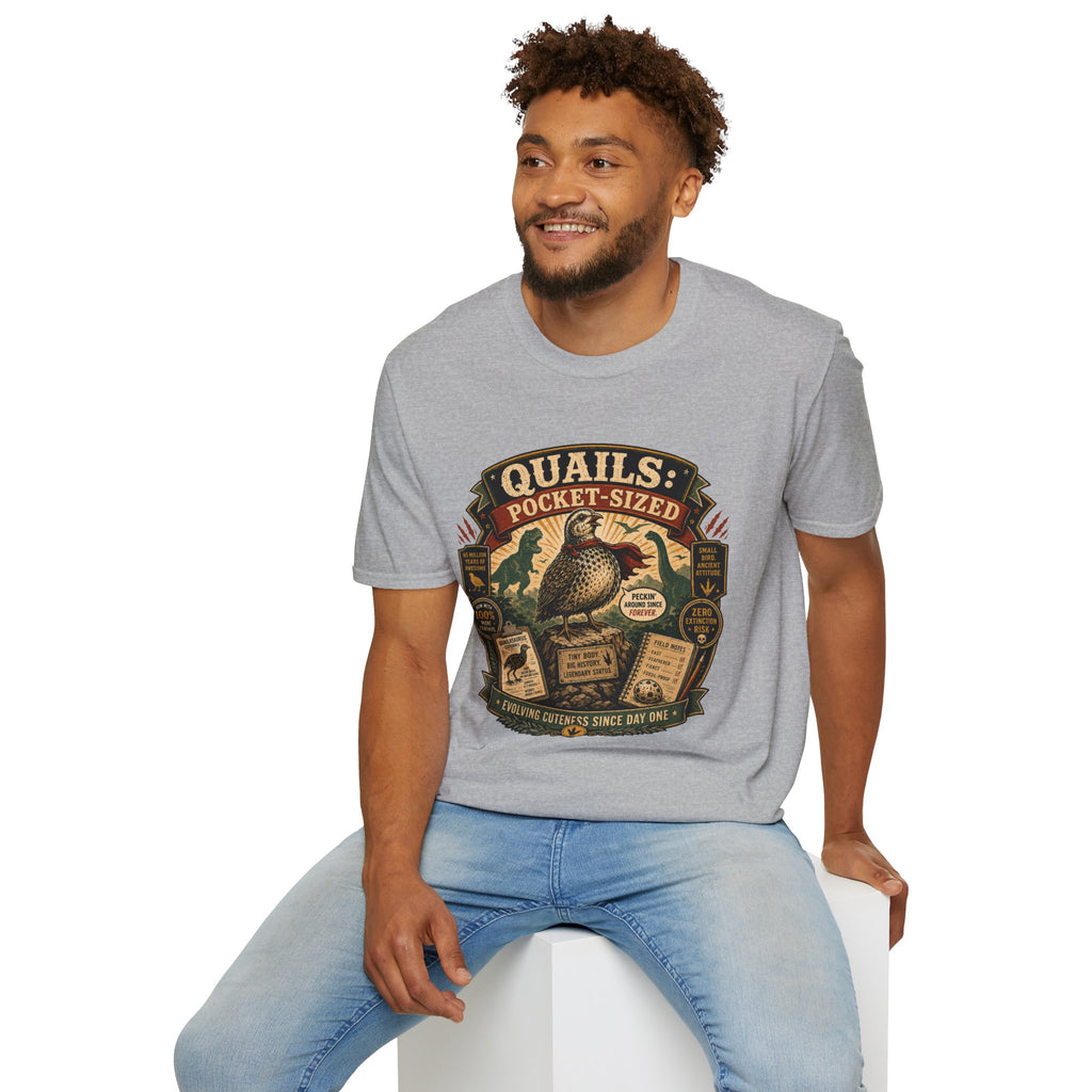 Quailasaurus T-Shirt — The Legendary Mini Dino Quail Graphic Tee