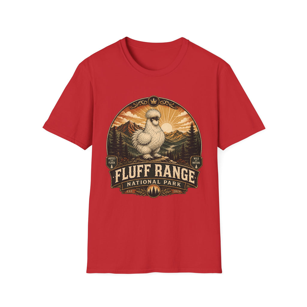 Fluff Range National Park Silkie T-Shirt — Vintage Park Badge Tee