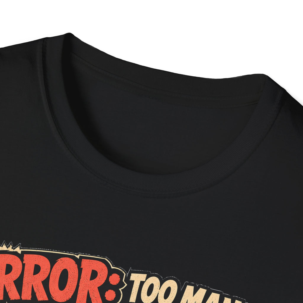 Too Many Chickens Error T-Shirt — Chicken Math Calculator Tee