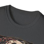 Shadow Samurai Ayam Cemani T-Shirt — Moonrise Warrior Rooster Tee