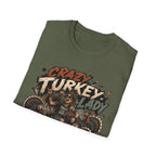 Crazy Turkey Lady Grunge Tee — Turkeys Before People