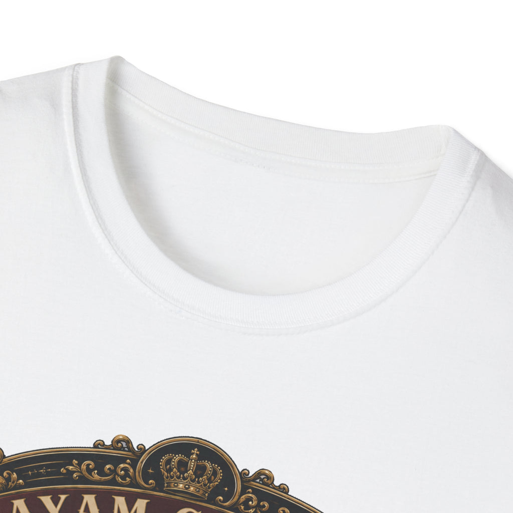 Ayam Cemani Heritage Badge T-Shirt — Rare All-Black Rooster Graphic Tee