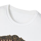 Ayam Cemani Heritage Badge T-Shirt — Rare All-Black Rooster Graphic Tee