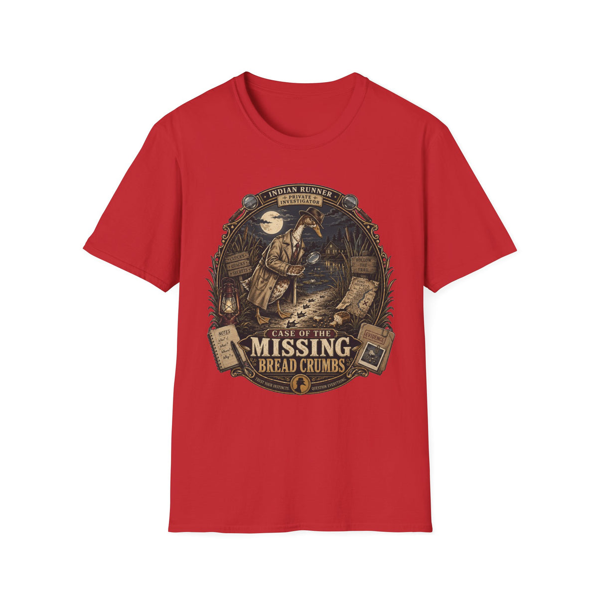 The Case of the Missing Breadcrumbs Indian Runner T-shirt, photo 3