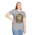 Strength in Grace Brahma Hen T-Shirt — Botanical Rooster Art Tee