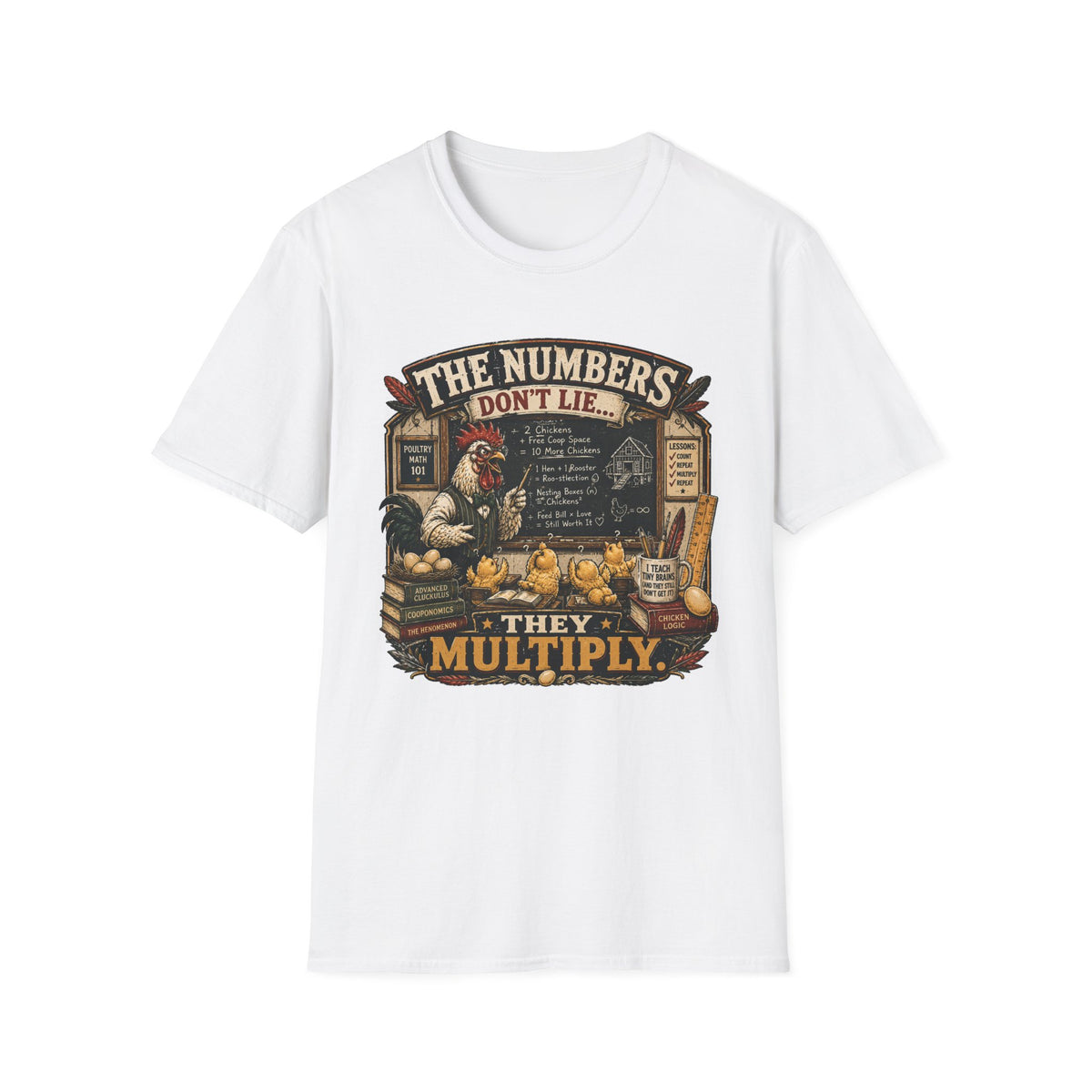 The Numbers Don't Lie They Multiply T-shirt, photo 2