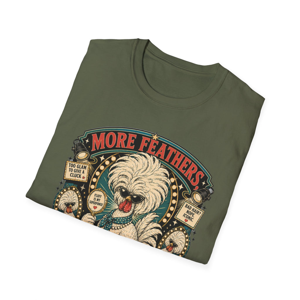 More Feathers, More Problems Polish Chicken T-Shirt — Glam Hen Living Her Best Nest Life Tee