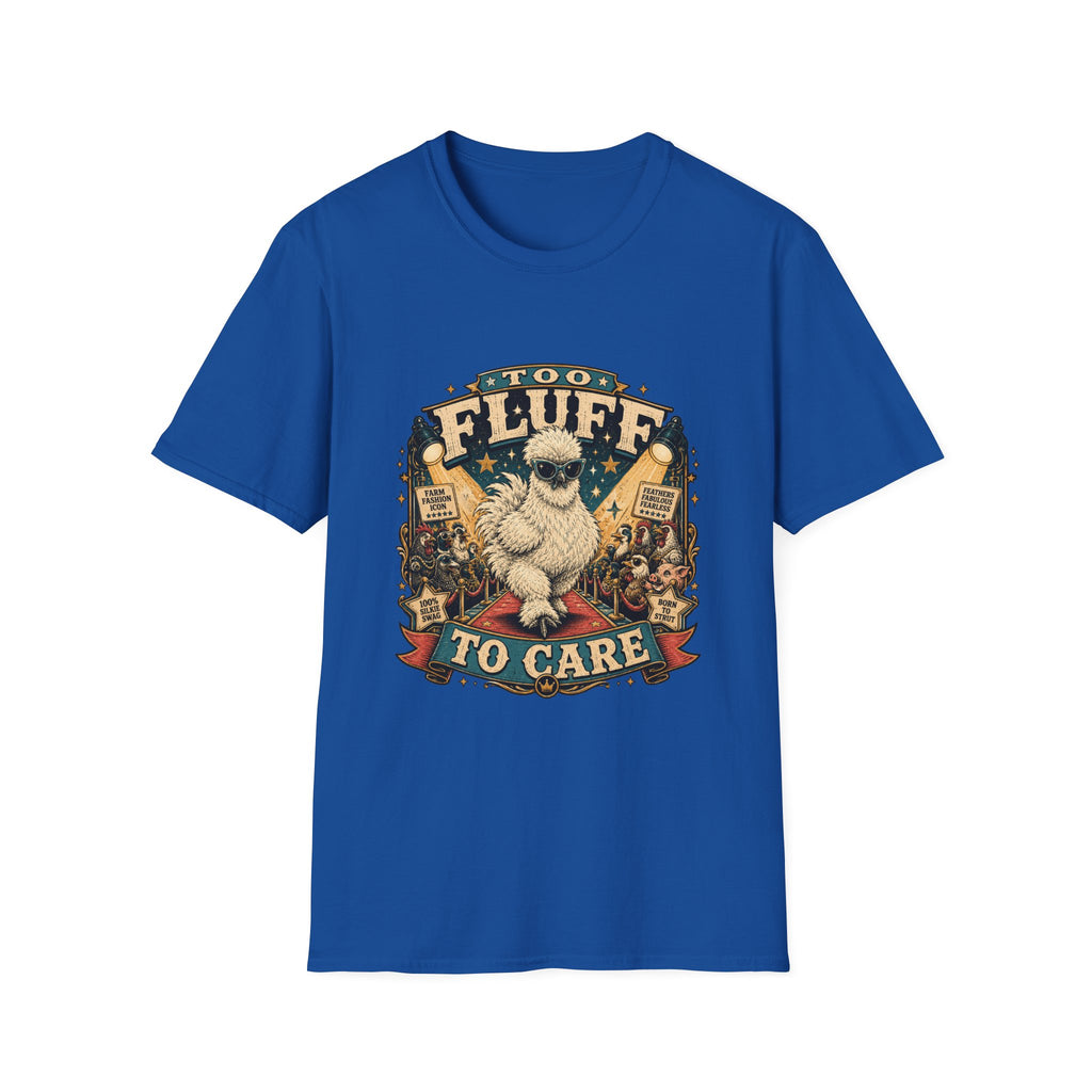 Too Fluff Silkie Chicken T-Shirt — Farm Fashion Icon Showbiz Tee