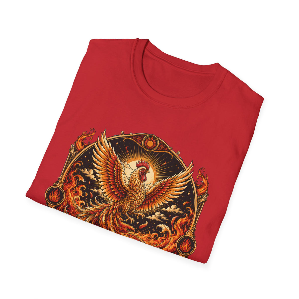 Rise With the Sun Rhode Island Red T-Shirt — Phoenix Rooster Tee
