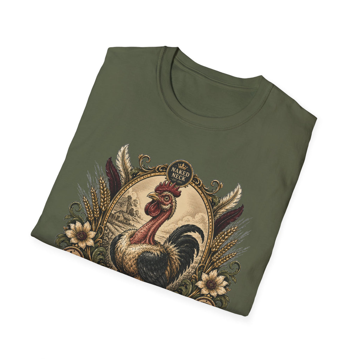 Proudly Unconventional T-Shirt — Proudly Naked Neck Rooster Tee