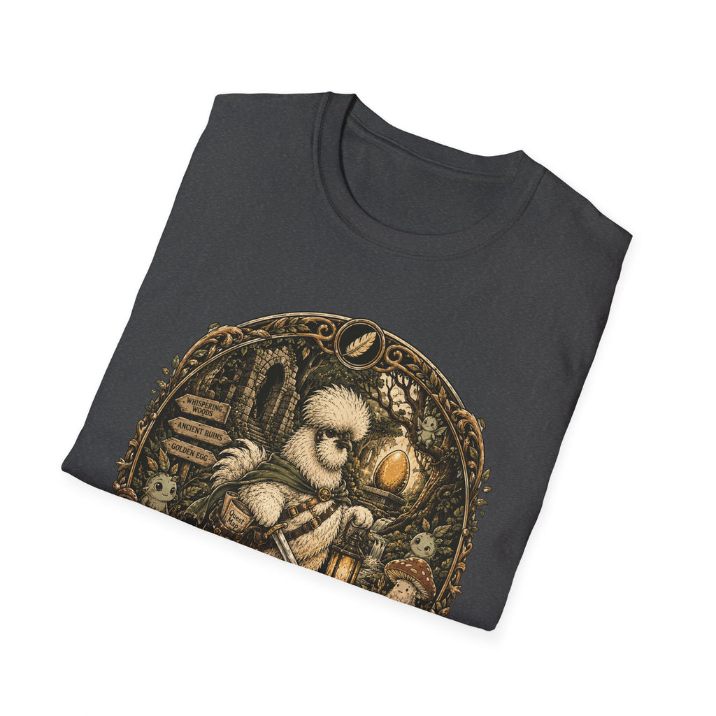 Quest for the Golden Egg Silkie T-Shirt — Enchanted Wood Adventure Tee