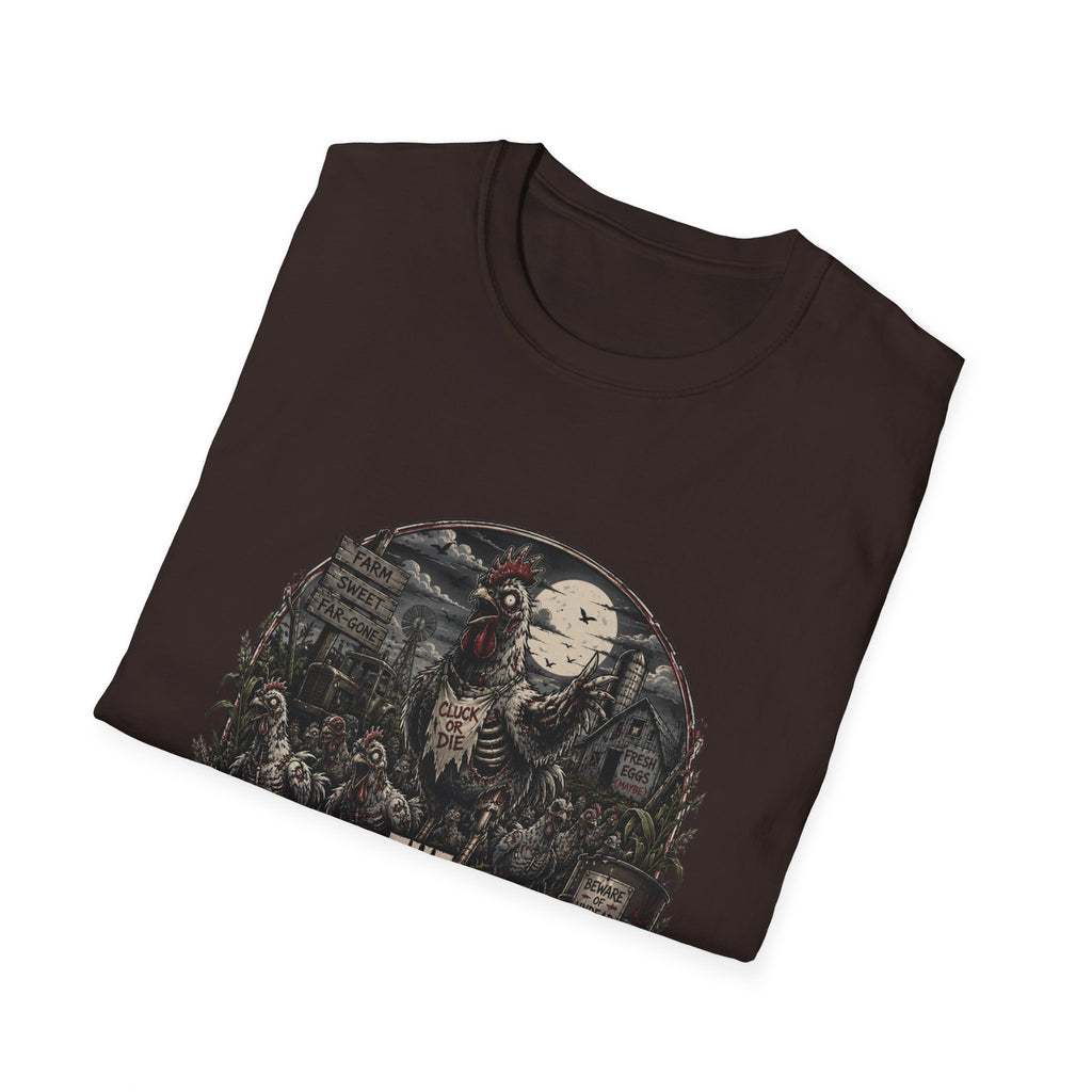 The Walking Cluck T-Shirt — Poultry Apocalypse Zombie Chicken Tee