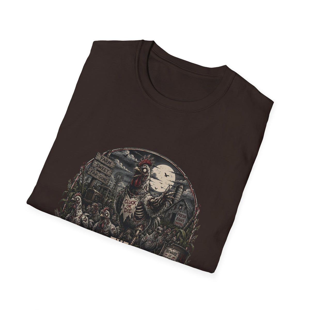 The Walking Cluck T-Shirt — Poultry Apocalypse Zombie Chicken Tee
